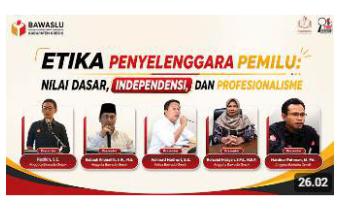 Banner Bawaslu Membelajarkan Vol. 2 