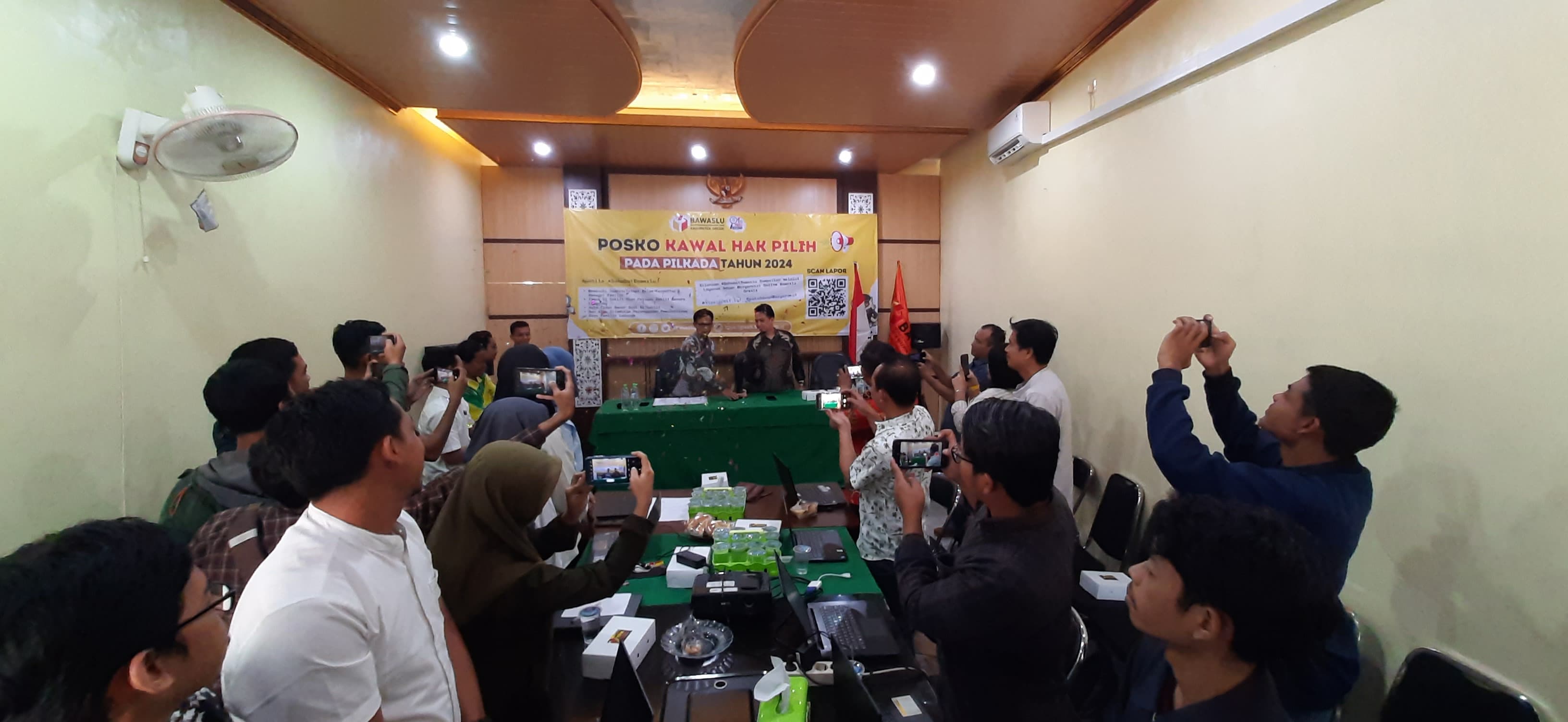 Bawaslu Gresik Resmi Launching Posko Kawal Hak Pilih