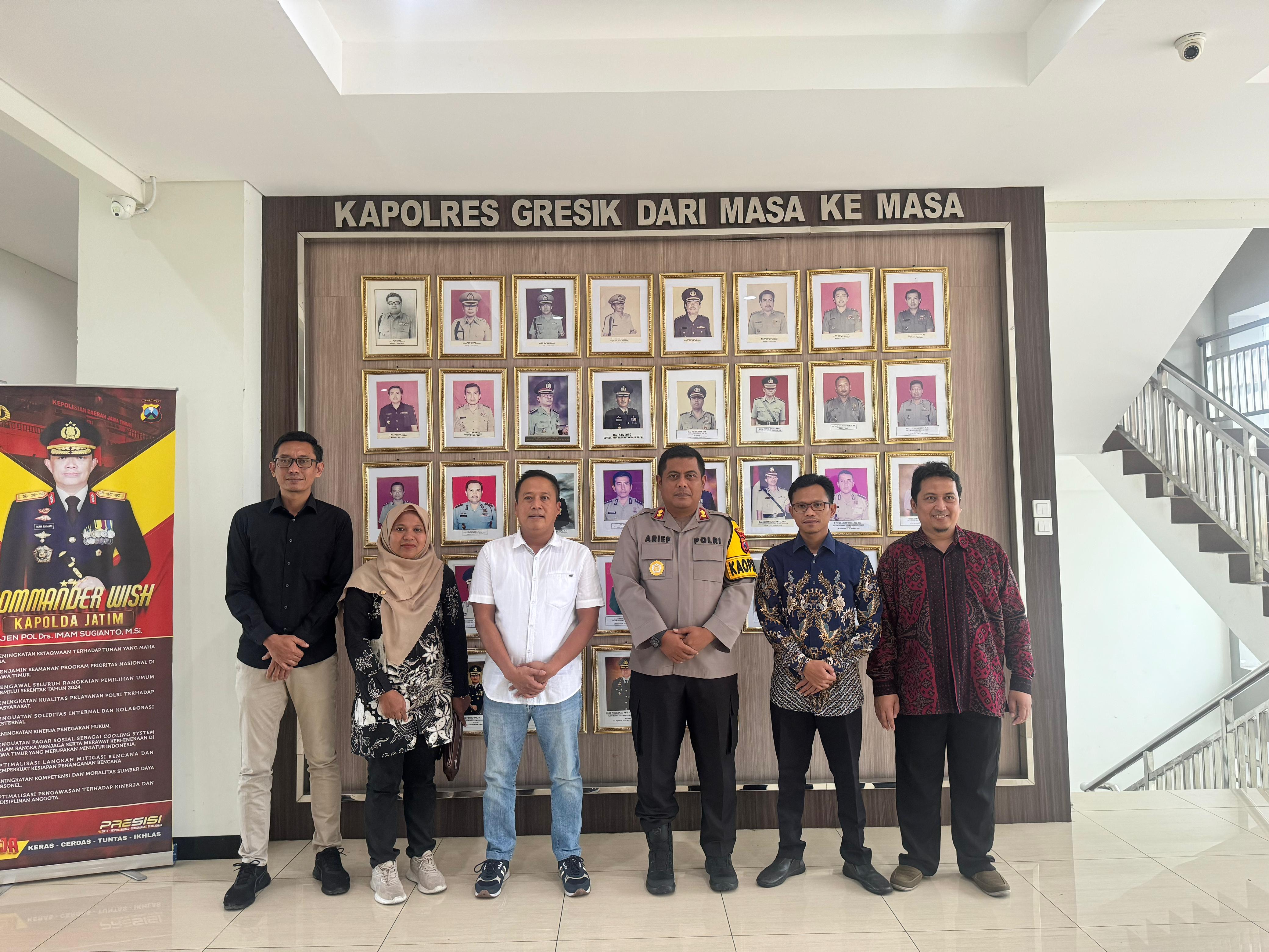 Bawaslu Gresik Audiensi dengan Polres Gresik