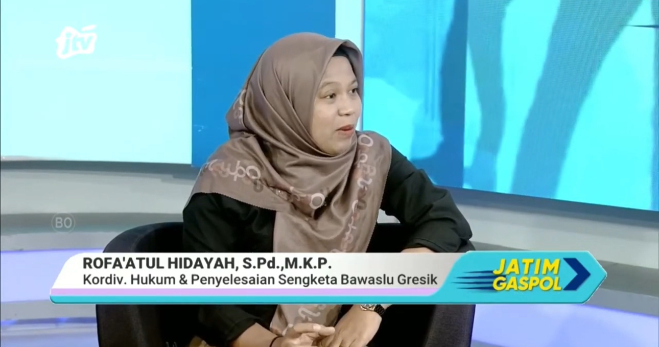 Rofa’atul hidayah narasumber dalam program jatim gaspol di jtv 