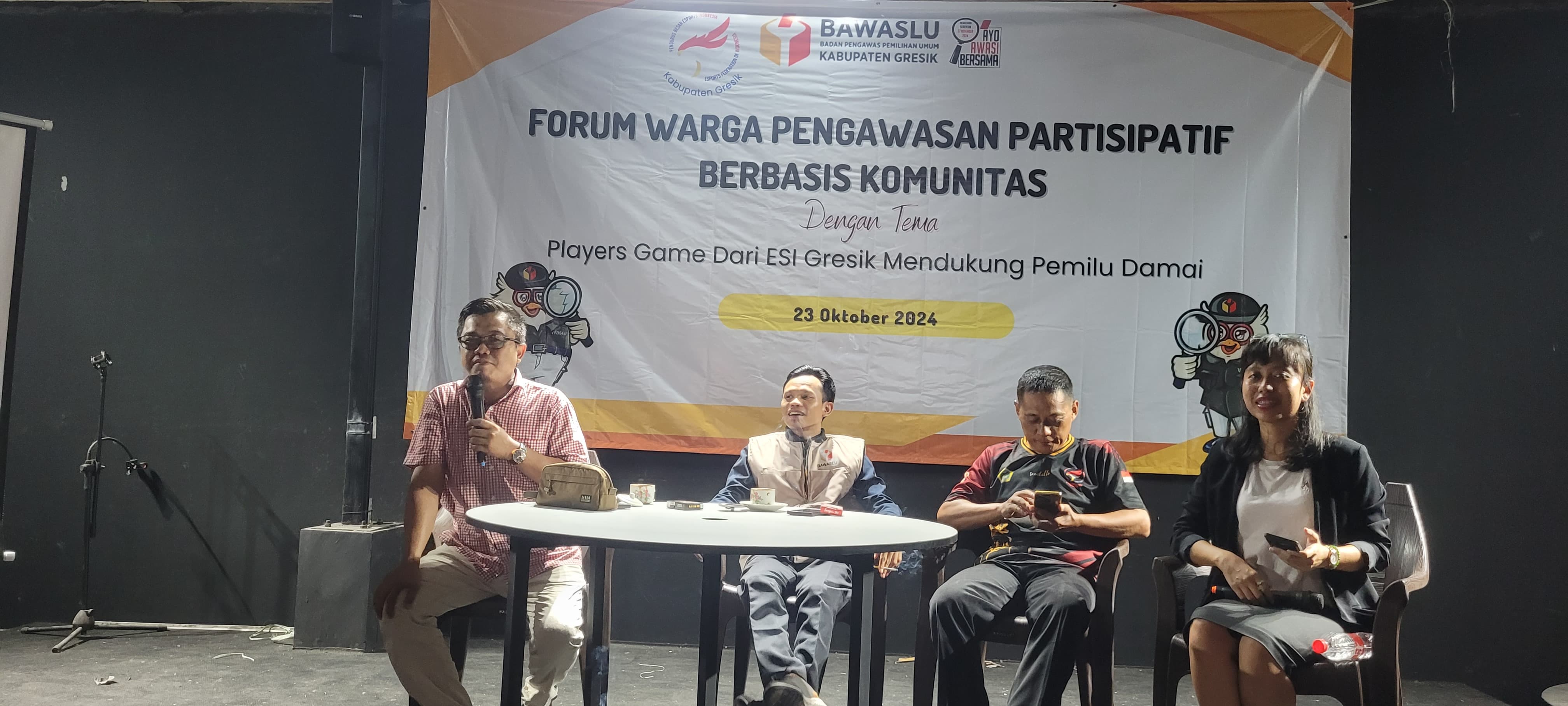 Bawaslu Gresik forum warga bersama komunitas Esport