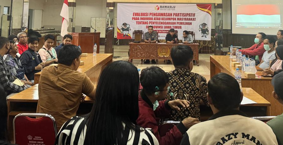 Bawaslu Provinsi Jawa Timur Gelar Evaluasi Pengawasan Partisipatif