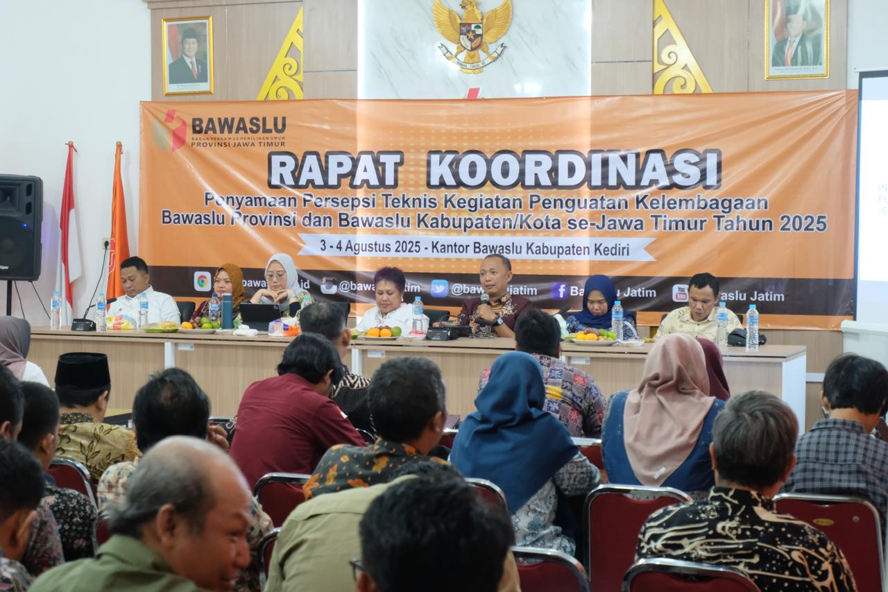 Bawaslu Gresik Hadiri Rapat Kelembagaan