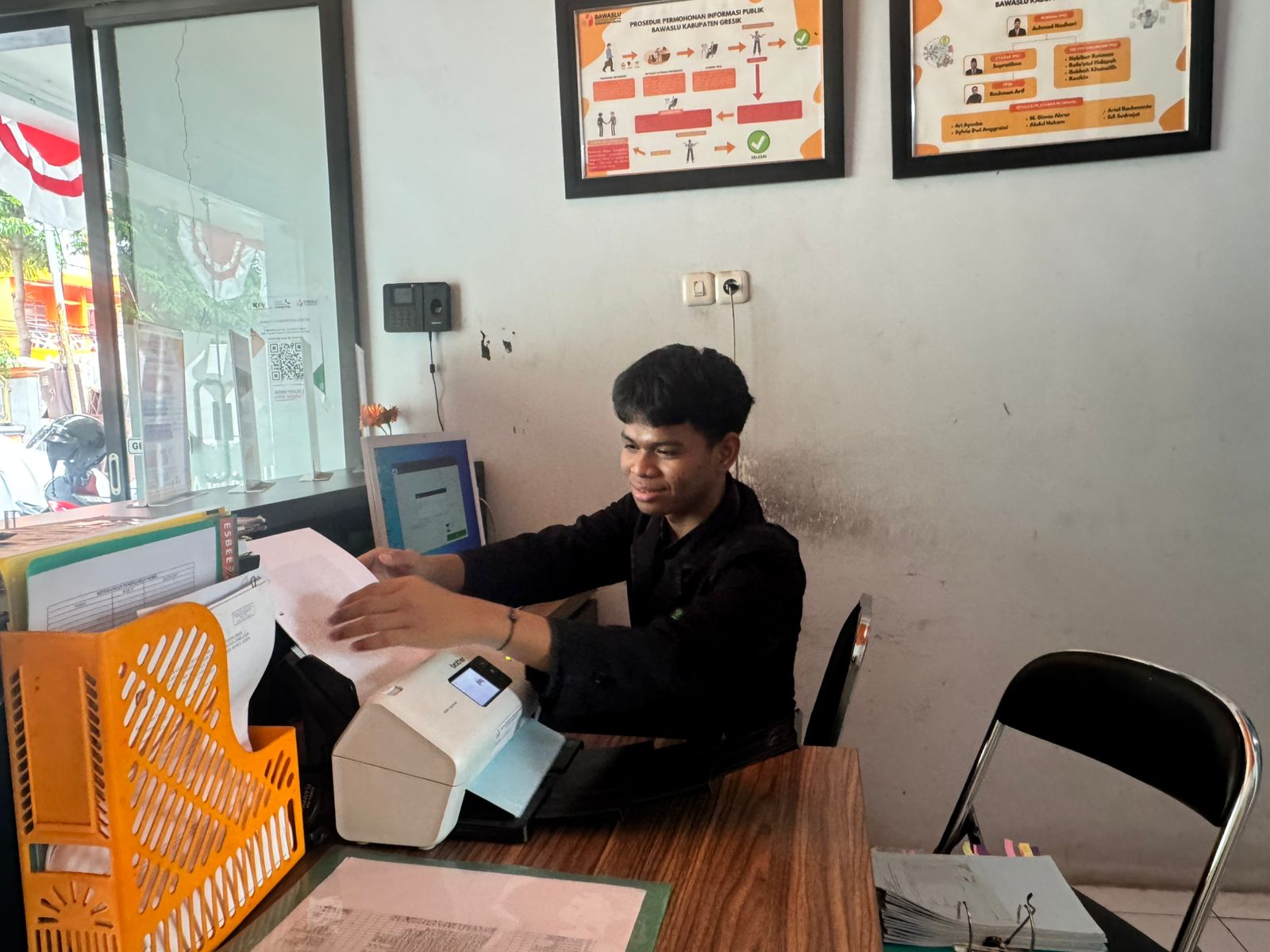 Pembelajaran siswa magang bawaslu gresik