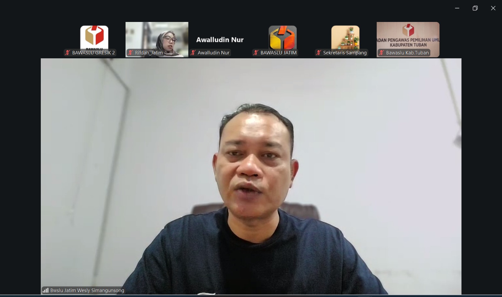 Zoom Bawaslu Jatim