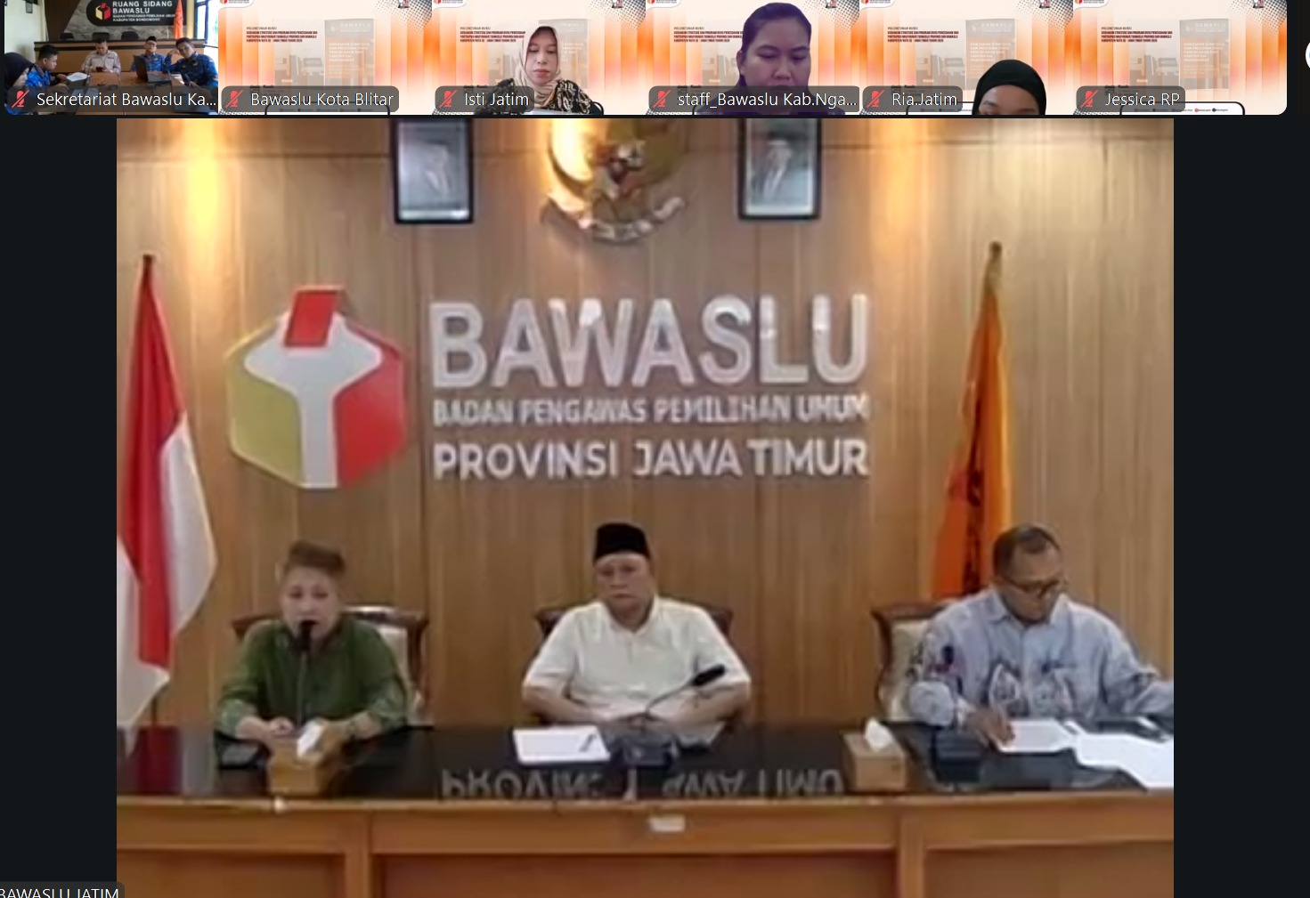 zoom Bawaslu Jatim
