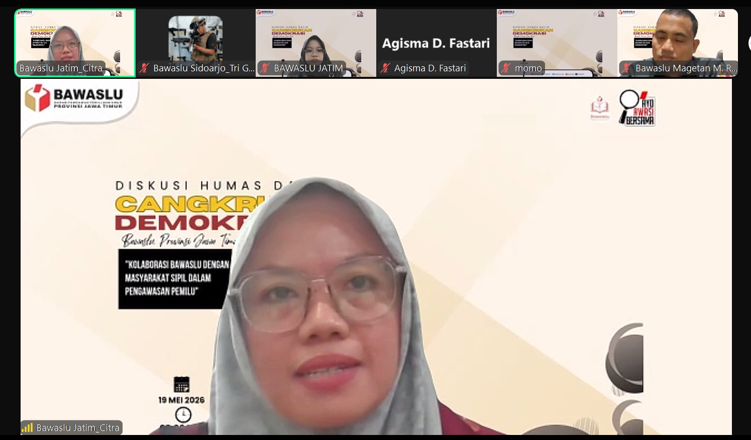 Zoomn Bawaslu Jatim
