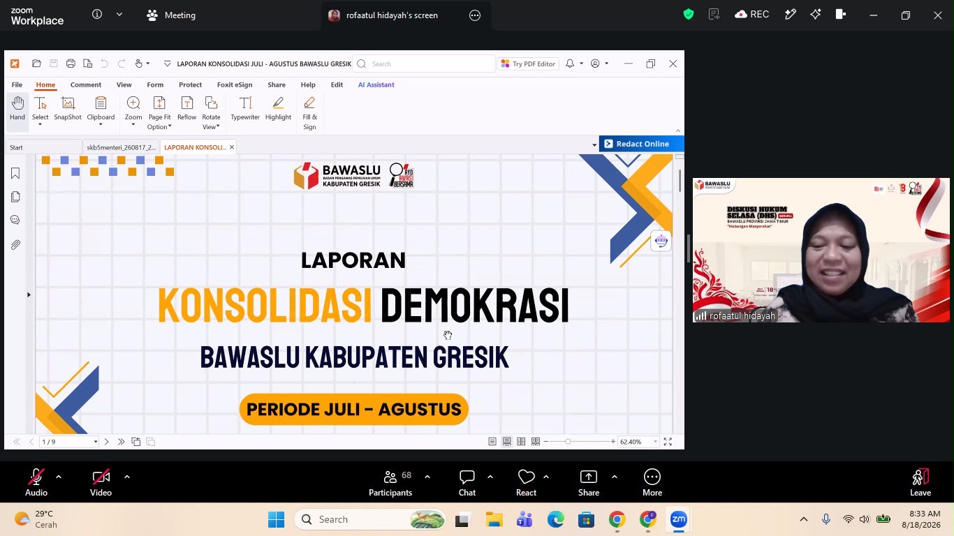 Zoom Bawaslu Jatim