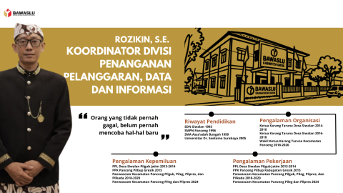 Profil Pimpinan Bawaslu Kabupaten Gresik