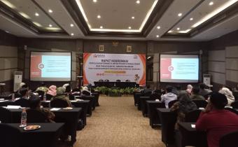 Rofaatul Hidayah Kordiv Hukum dan Penyelesaian Sengketa dalam Rakor Penyelesaian Sengketa Antar Peserta Pemilu 2024
