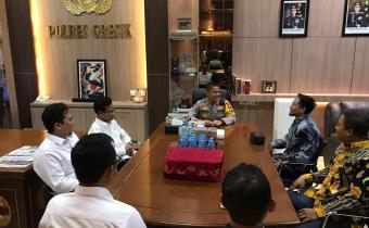 Bawaslu Gresik lakukan audiensi ke polres Gresik
