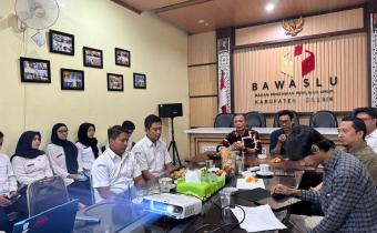Bawaslu Gresik Terima Supervisi dari Bawaslu Jatim