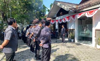 apel pagi Bawaslu Gresik