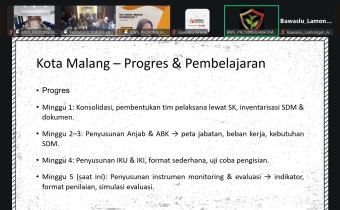 Bawaslu Gresik Ikuti Peer Learning Penguatan Kelembagaan