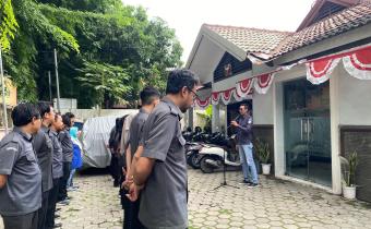 apel pagi Bawaslu Gresik