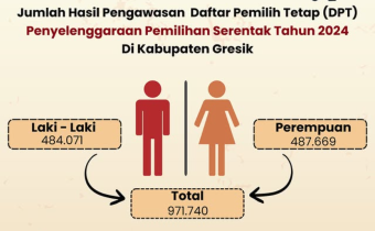 Jumlah Hasil Pengawasan Daftar Pemilih Tetap (DPT) Penyelenggaraan Pemilihan Serentak Tahun 2024
